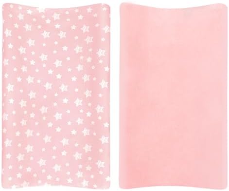 Changing Pad Cover for Girls, Lovely Print Soft Diaper Change Table Sheets - Image 5