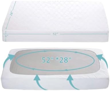 American Baby Company 2 Pack Waterproof Crib Mattress Protector 52" x 28" - Image 3