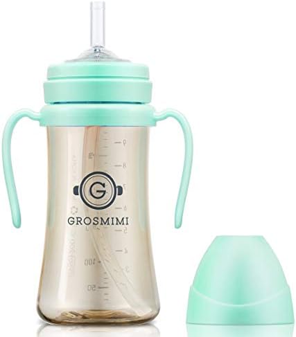 GROSMIMI Baby Straw Cup, Spill-Proof PPSU Sippy Cup by GROSMIMI