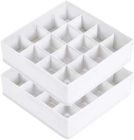 Joyoldelf Sock Drawer Organizer Divider, 16-Cell Underwear Organizers and by APPRECIATELIFERELAXYOURSOUL