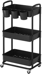 Baby Diaper Caddy, Locking Rolling Cart - Image 2