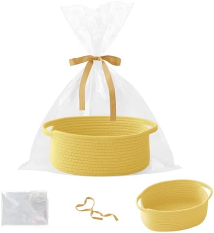 Woven Rope Basket by HZFTJOY