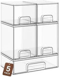 TIPGO Clear Stackable Storage Drawers, Baby Bottle Organizers, Easily-Access by TIPGO