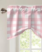 Christmas Blackout Tie Up Valance Curtains - Image 3