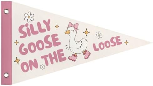 Silly Goose Pennant Banner Flags Girl Bedroom Nursery Wall Decor by Unknown