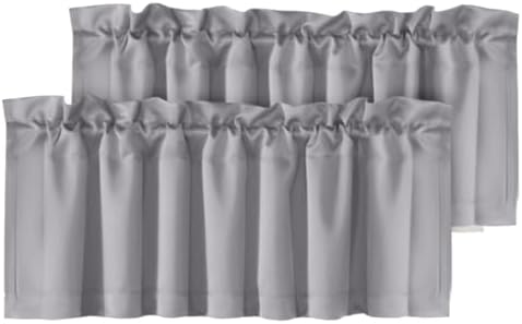 H.VERSAILTEX Blackout Grey Valances by HVERSAILTEX