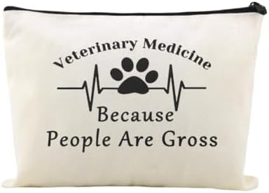 Veterinary Medicine Bag for Vet Tech Appreciation Gifts Funny Vet Canvas by Sudaporn