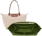 OPPOSHE Purse Organizer Insert for Longchamp Le Pliage, Premium Felt Long Champ by OPPOSHE