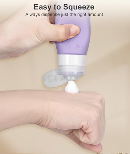 Quatish Travel Bottle for Toiletries 6 Pack, Original Patented Leakproof 3oz - Image 3