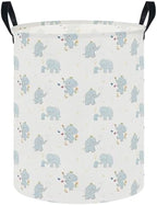 Waterproof Laundry Hamper, Joyful Elephant by NTAOHAMPER