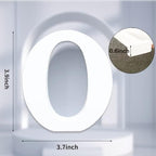 AOCEAN 4 Inch White Wood Letters Unfinished Wood Letter - Image 2