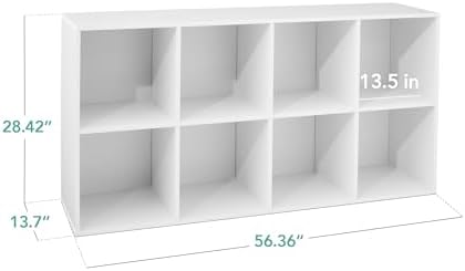 Best Choice Products 8-Cube Storage Organizer, 13.5in Shelf Opening, Display - Image 2