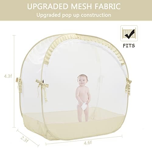 L RUNNZER Baby Crib Tent, Crib Cover to Keep Baby from Climbing Out - Image 2