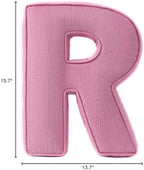 Pink Letter Plush Pillow, Letter Hugging Throw Pillows, Decorative Corduroy - Image 7