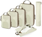 BAGSMART 6 Set Compression Packing Cubes, Travel Luggage Organizer Bags by BAGSMART