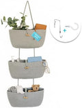 OrganiHaus Over the Door Organizer, Woven Rope Hanging Baskets by OrganiHaus