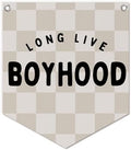 Lacama Long Live Boyhood Banner Boys Room Decor, Boy Nursery Decor by Lacama
