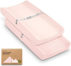 2-Pack Baby Changing Pad Cover for Girl by KeaBabies