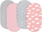 Baby Bassinet Sheets 4 Pack Compatible - Image 2