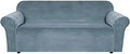H.VERSAILTEX Stretch Velvet Sofa Covers Large Couch Covers Sofa Slipcovers by HVERSAILTEX