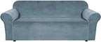 H.VERSAILTEX Stretch Velvet Sofa Covers Large Couch Covers Sofa Slipcovers by HVERSAILTEX