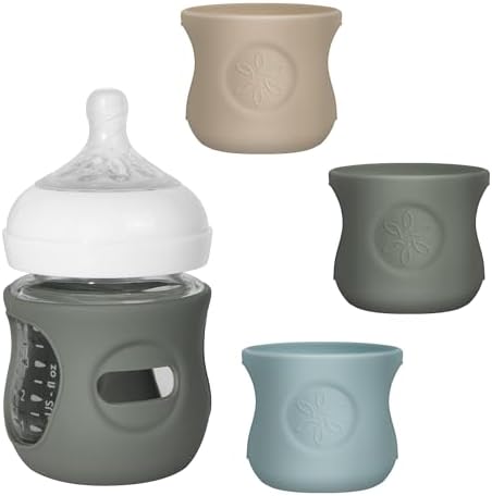 3Pack Silicone Sleeves for Philips Avent Natural Glass Baby Bottles by Joxodak