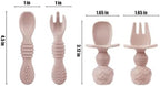 PandaEar Silicone Baby Feeding Set | 9PCS Baby Led Weaning Supplies Self - Image 7