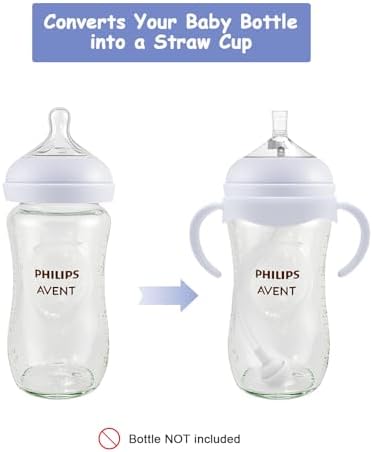 Straw Cup Conversion Kit for Philips Avent Natural Baby Bottles, Toddler - Image 3