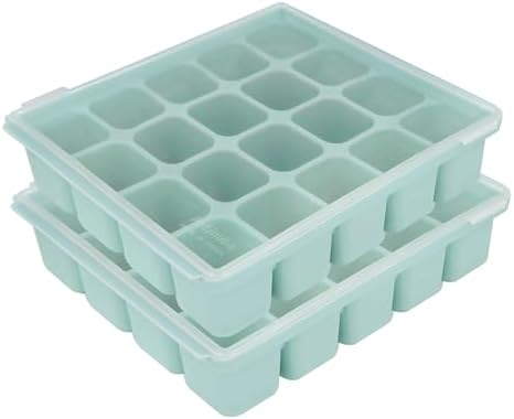 Baby Food Storage Silicone Cubes, Ocean Blue, 20 Cubes 0.8oz by Petinube