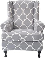 NILUOH Wingback Chair Covers 2-Piece, Armchair Slipcovers by NILUOH
