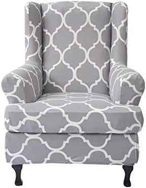 NILUOH Wingback Chair Covers 2-Piece, Armchair Slipcovers by NILUOH