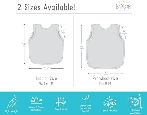 BapronBaby Fresh Lemon Toddler Essentials Bundle – Waterproof Bapron Baby Bib - Image 6