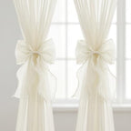 2 Pack French Lace Bow Curtain Tiebacks by GAJILON