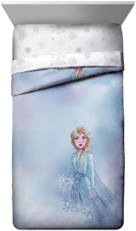 Disney Frozen Elsa Twin Comforter Set 5 Piece Kids Princess Bedding - Image 2