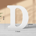 8 Inch White Wood Letters Unfinished Wood Letters - Image 2