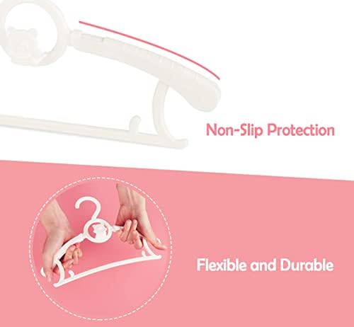 Baby Clothes Hangers 20 Pack, Plastic Kids Hangers Space Saving - Image 5