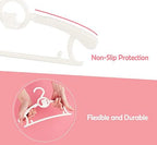 Baby Clothes Hangers 20 Pack, Plastic Kids Hangers Space Saving - Image 5