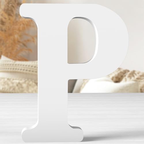 12 Inch White Wood Letters Unfinished Wood Letters by ZARUATU