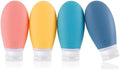 Silicone Travel Bottles, 4 Pack 3.4oz Leak Proof Liquid Squeezable Refillable by LIYUABU
