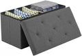 DUMOS 30 Inch Foldable Storage Ottoman Bench by DumosLifestyle