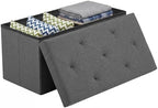DUMOS 30 Inch Foldable Storage Ottoman Bench by DumosLifestyle