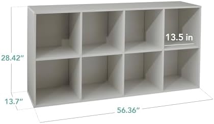 Best Choice Products Kids Bookcase 8-Cube Storage Organizer, 13.5in Shelf - Image 2