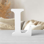 6 Inch White Wood Letters Unfinished Wood Letters by ZARUATU