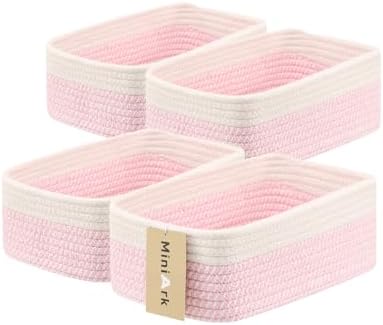 MiniArk Small Storage Baskets for Organizing | Closet Organizer Bins | Shelf by MiniArkStorageBasketsHome
