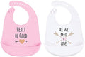 Hudson Baby Unisex Baby Silicone Bibs, One Size by HudsonBaby