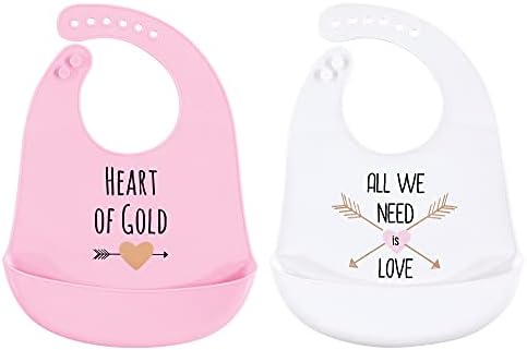 Hudson Baby Unisex Baby Silicone Bibs, One Size by HudsonBaby