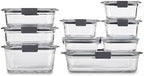 Rubbermaid Brilliance Glass Food Storage Containers, Leak-Proof by Rubbermaid