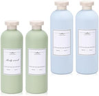 Travel Shampoo Bottle, Empty Plastic Squeeze Bottles 13.5oz by UMETASS