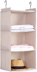 Hanging Closet Organizer 3-Tier, Oxford Wardrobe Storage by DonYeco