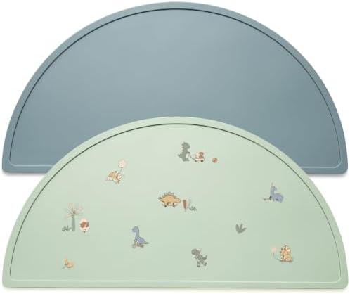 Silicone Placemats for Babies and Kids by Mubobiee